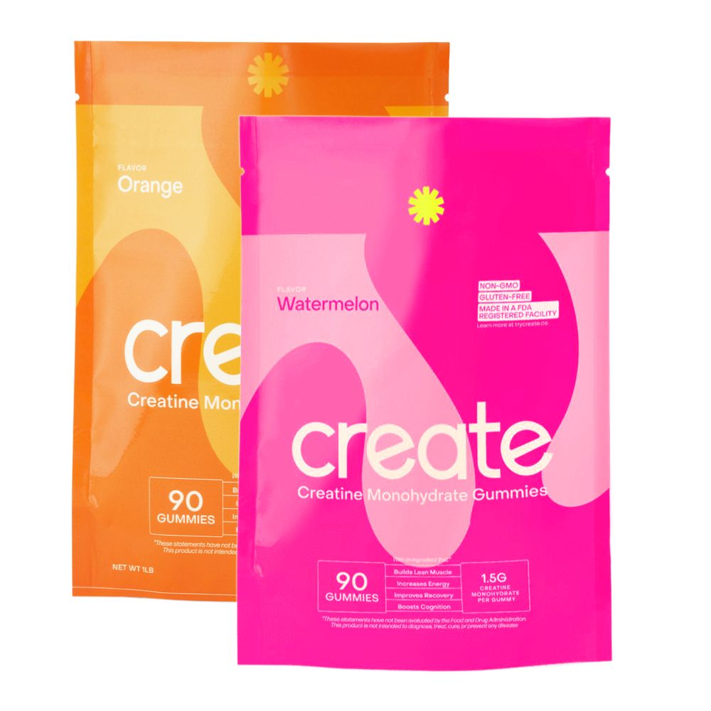 Create Creatine Monohydrate Gummies (Pack of 2) – Orange & Watermelon