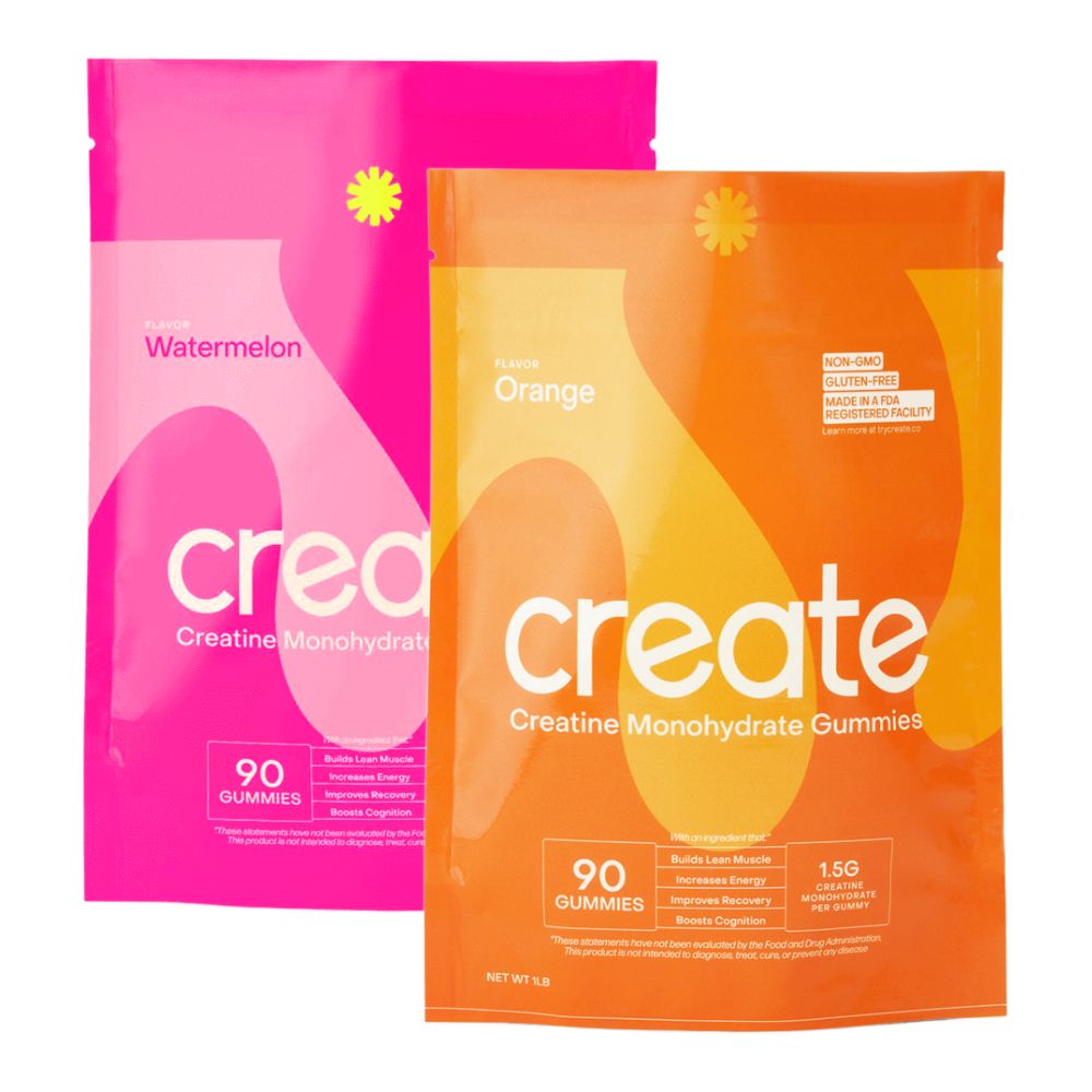 Create Creatine Monohydrate Gummies (Pack of 2) – Orange & Watermelon